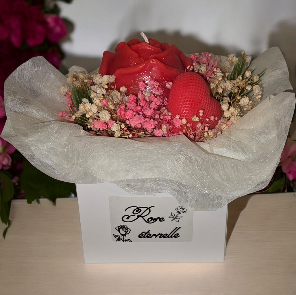 bouquet rose éternelle