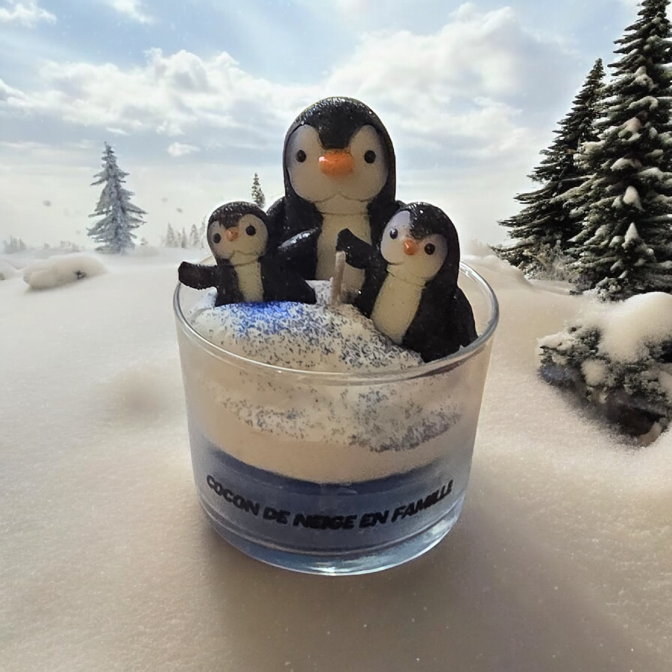 Cocon de neige en famille